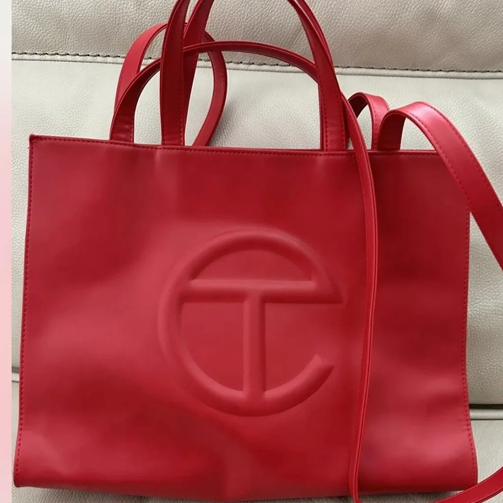 Telfar Red Medium shopping bag
